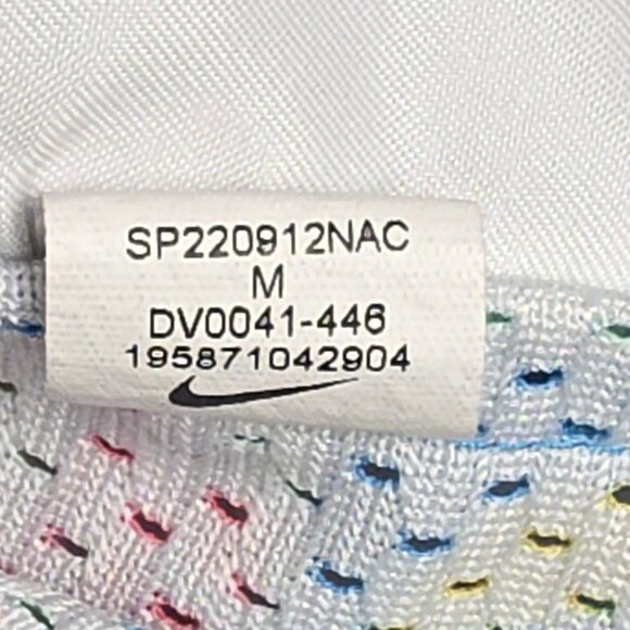 RARE Nike Dri-Fit Mens Button Down Sz Med Geometric Poly Multicolor Gay Pride - Picture 12 of 16